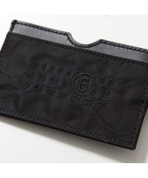 MM6 カードケース SA5UI0019 P6994 ナンバリングロゴ刺繍 セール】エムエムシックス メゾン マルジェラ MM6 Maison