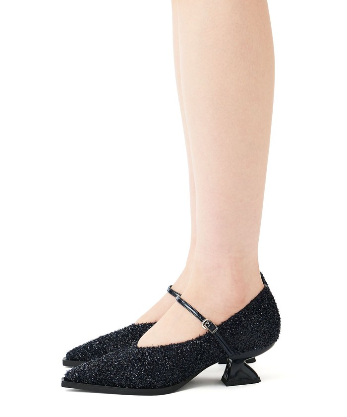 SY UNITED ARROWS シェイプヒールストラップ パンプス24.5