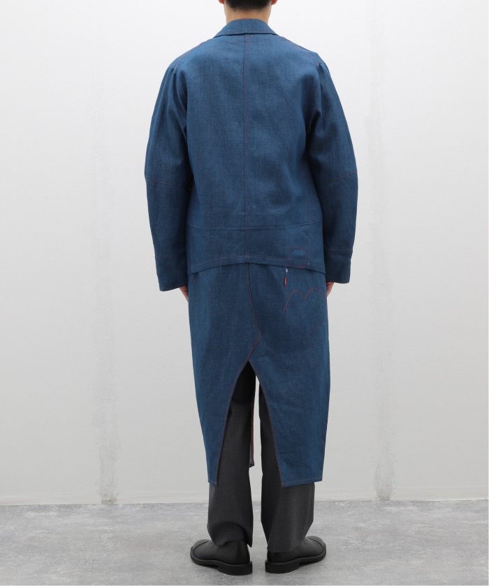 ANDMARY】Nicola ribbon denim allinone