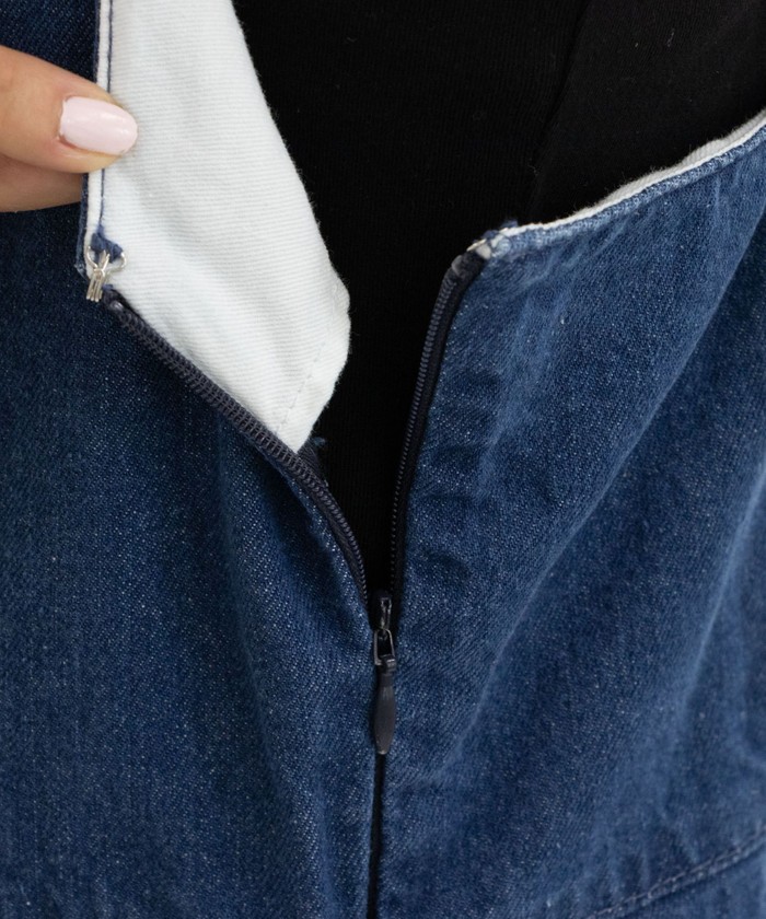 クーポン】【セール 40%OFF】【RM denim】デニムオールインワン