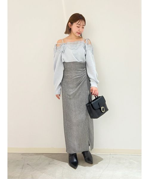 セール 50%OFF】ドレープタイトホックスカート(506687808 セール 50%OFF】ドレープタイトホックスカート(506687808