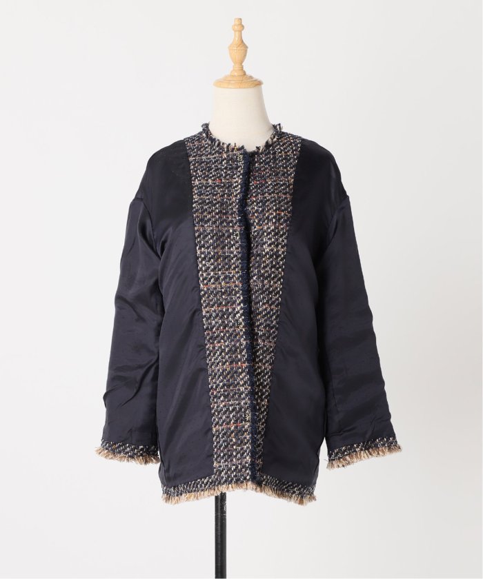 JOURNAL STANDARD L'ESSAGE｜GIOLICAツイードBIGジャケット