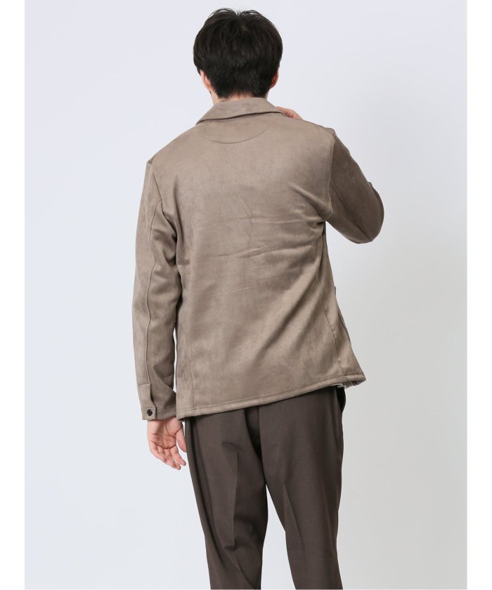 クーポン】【セール 30%OFF】ピーチ起毛 2ボタン テーラード