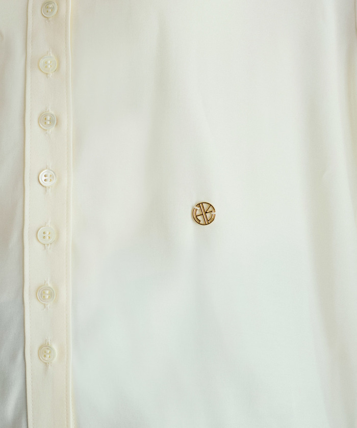 【ADAM ET ROPE】美品　アダムエロペ　ナローロング長袖シャツ　ブルー セール】ロング＆ナローシャツ（シャツ/ブラウス）｜ADAM ET