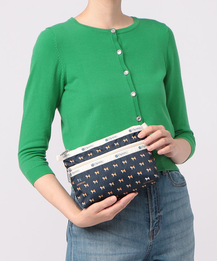 COSMETIC CLUTCHデニムシバピクセル(506851548) | LeSportsac COSMETIC CLUTCHデニムシバピクセル(506851548) | LeSportsac