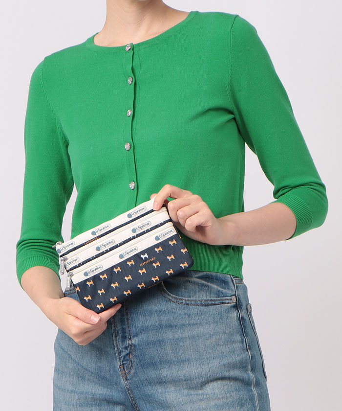 LeSportsac ショルダーバッグ バッグ 3 ZIP CROSSBODY デニム
