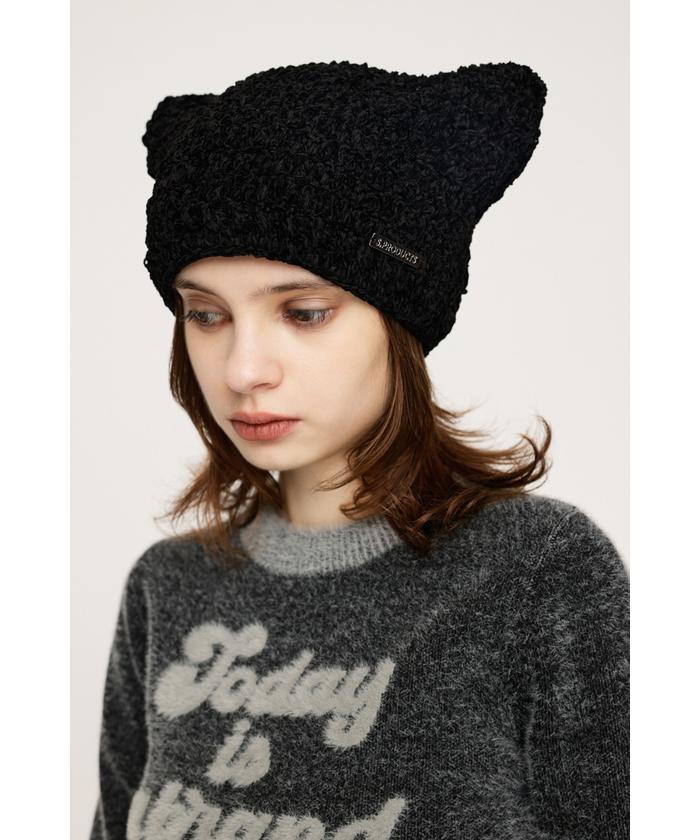 UNALLOYED★韓国★男女兼用★PRINTED BEANIE STARFISH/SHELL 4color [VARZAR] 正規品 Square Label Stripe Crochet Beanie
