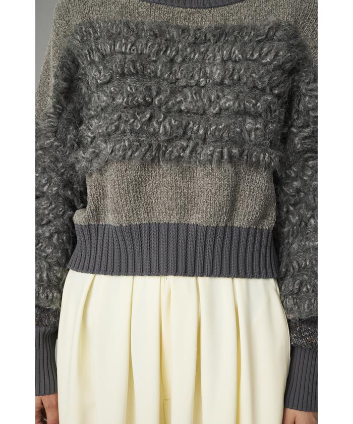 Mix knit short tops(506875332) | ヘリンドットサイ(HeRIN.CYE