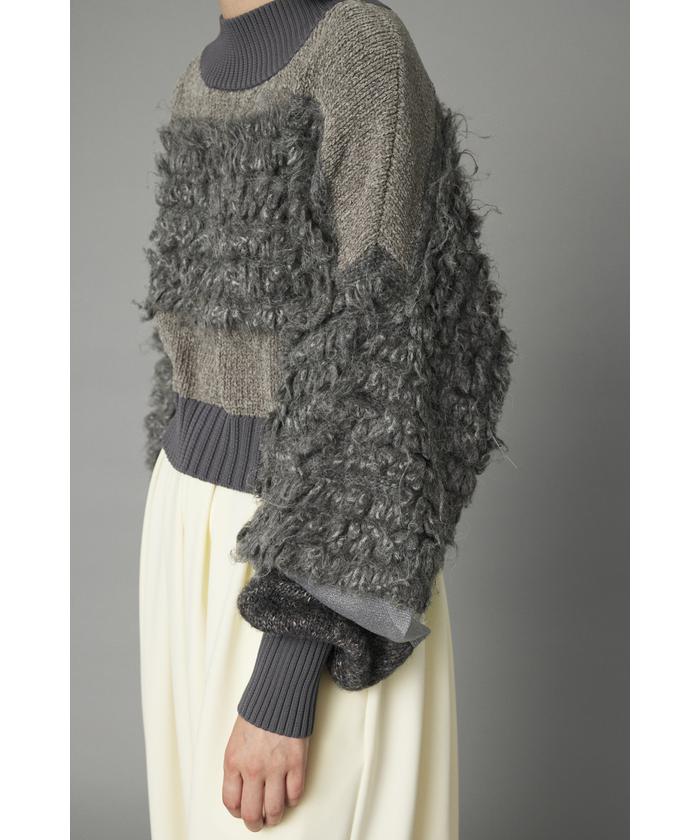 Mix knit short tops(506875332) | ヘリンドットサイ(HeRIN.CYE
