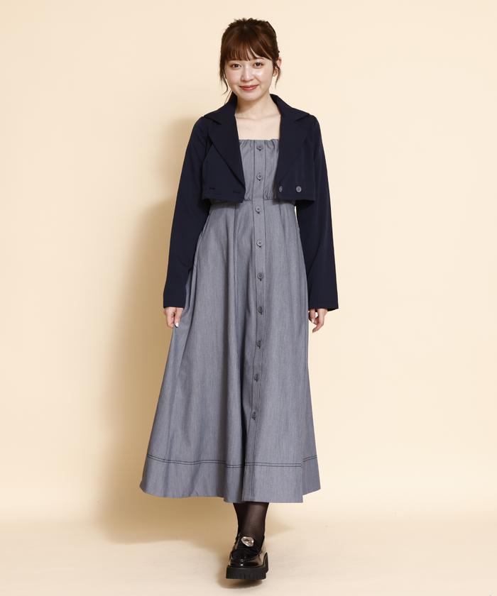 セール 50%OFF】ショートジャケット＆キャミワンピセット