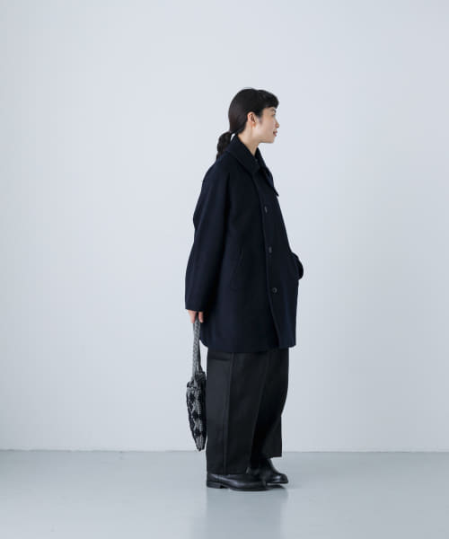 ウールシングルPコート(506876130) | かぐれ(KAGURE) - d fashion