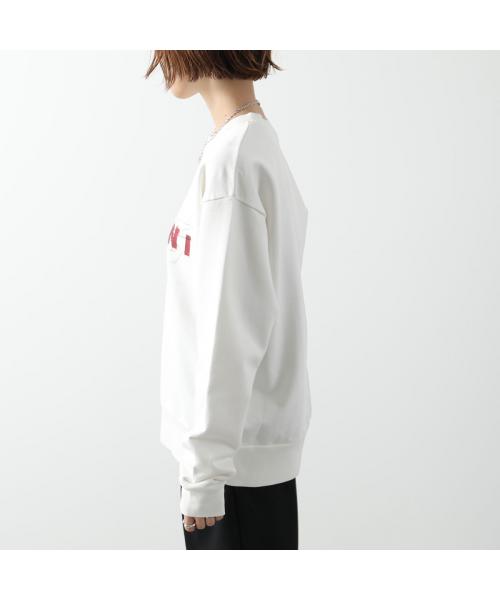 MARNI マルニ トレーナー FUMU0074PP USCW96 レディース スウェットシャツ ロゴプリント クルーネック 長袖 コットン LOW02 MARNI マルニ トレーナー FUMU0074PP USCW96 レディース