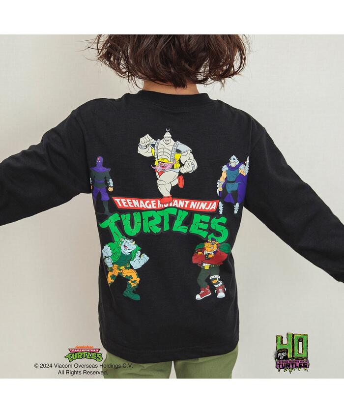 タートルズ　ミュータント タートルズ キャラクターバックプリントロンT ミュータント タートルズ キャラクターバックプリントロンT