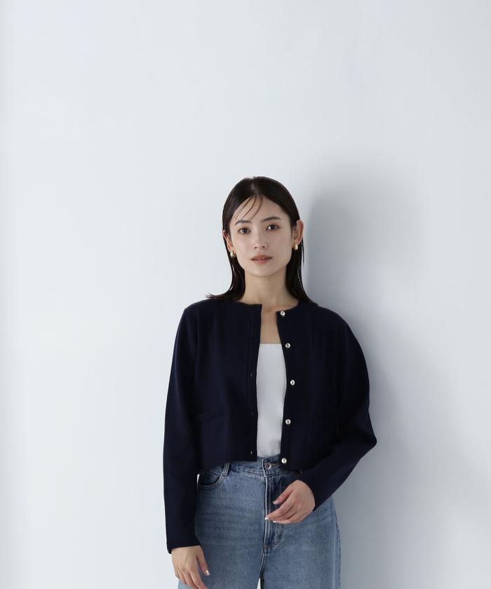 新品24AW♡カーディガン ナチュラルビューティーベーシック セール 30%OFF】シルクブレンドカーディガン 24AW(506653205