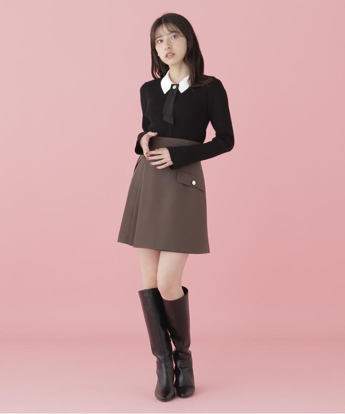 Jill by JILLSTUART 襟付きリボンタイニットトップス 襟付きリボンタイニットトップス(506870411) | ジル バイ ジル