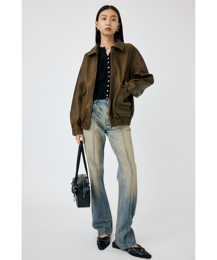 MOUSSY | F/LEATHER A-2 フライトジャケット (ジャケット