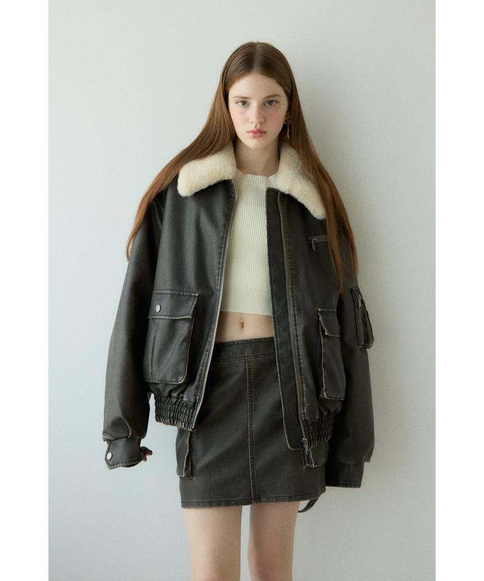 VINTAGE F/LEATHER S/BZ ヴィンテージ フェイクレザー ショート