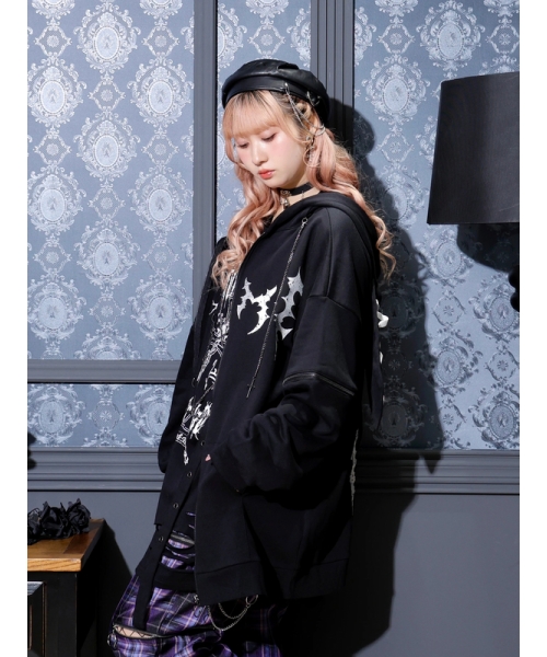 クーポン】ノエミー NOEMIE 2WAYうさ耳ユニセックスZIP裏毛