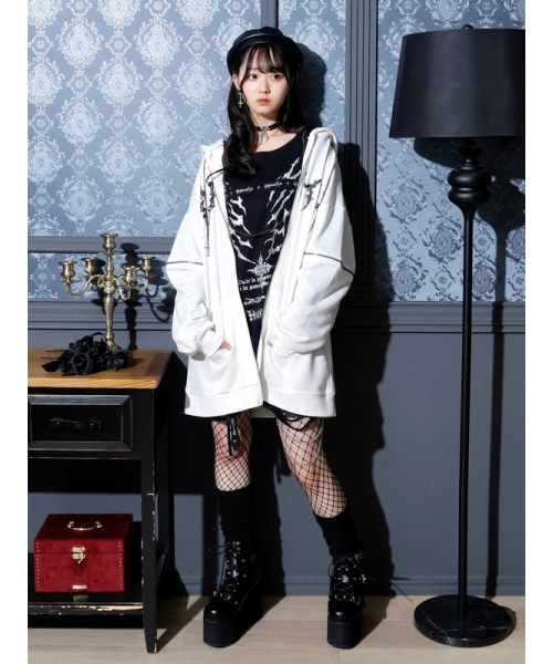 NOEMIE うさ耳パーカー NOEMIE｜2WAYうさ耳ユニセックスZIP裏毛パーカー | Rakuten