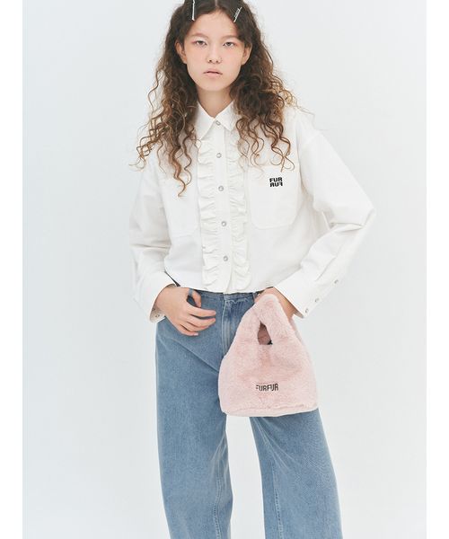 セール 30%OFF】ロゴ刺繍クロップドシャツ(506877909) | FURFUR セール 30%OFF】ロゴ刺繍クロップドシャツ(506877909) | FURFUR