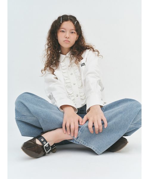 セール 30%OFF】ロゴ刺繍クロップドシャツ(506877909) | FURFUR セール 30%OFF】ロゴ刺繍クロップドシャツ(506877909) | FURFUR