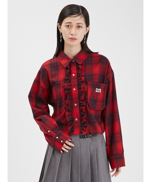 セール 30%OFF】ロゴ刺繍クロップドシャツ(506877909) | FURFUR セール 30%OFF】ロゴ刺繍クロップドシャツ(506877909) | FURFUR