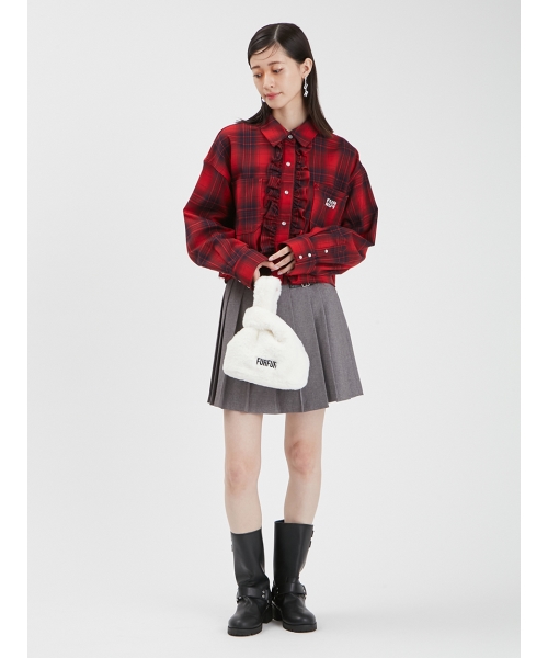 セール 30%OFF】ロゴ刺繍クロップドシャツ(506877909) | FURFUR セール 30%OFF】ロゴ刺繍クロップドシャツ(506877909) | FURFUR