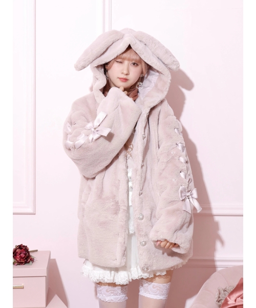 セール 44%OFF】うさ耳スピンドルファーブルゾン(506878008 セール 44%OFF】うさ耳スピンドルファーブルゾン(506878008