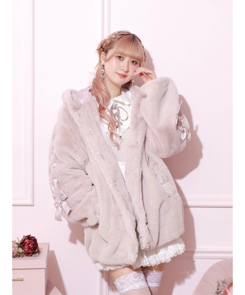 セール 44%OFF】うさ耳スピンドルファーブルゾン(506878008 セール 44%OFF】うさ耳スピンドルファーブルゾン(506878008