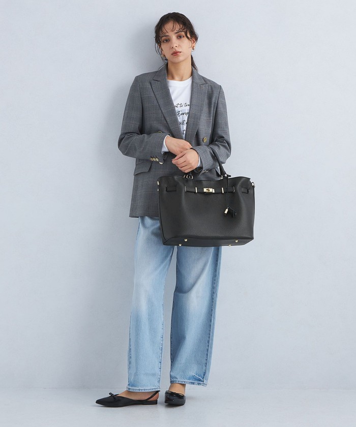 PRATO MADE IN ITALY＞ベルト トートバッグ(506878063
