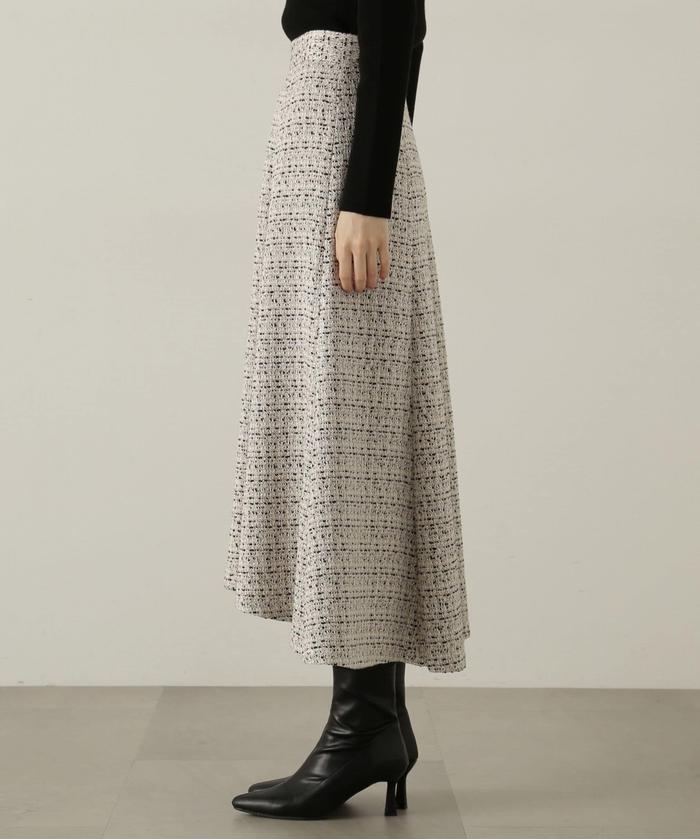 セール 10%OFF】ミックスツイードフレアスカート 24AW(506870399 セール 10%OFF】ミックスツイードフレアスカート 24AW(506870399