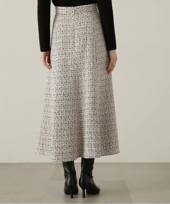 セール 10%OFF】ミックスツイードフレアスカート 24AW(506870399