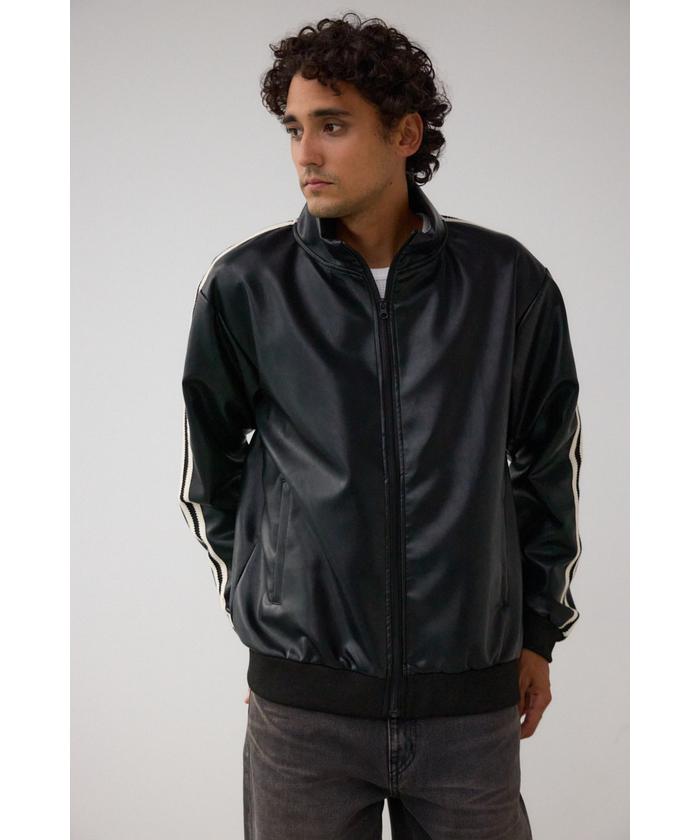 セール 50%OFF】フェイクレザートラックジャケット(506878719