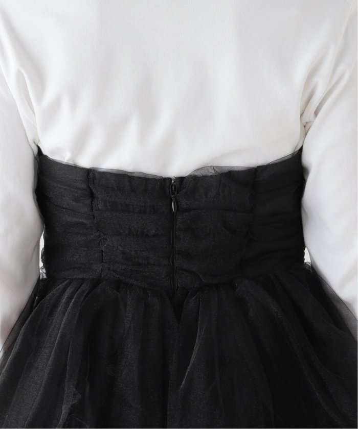 スピックアンドスパン PROVOKE/プロヴォーク チュールミニドレス