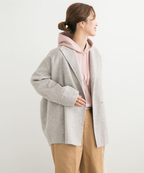 セール 20%OFF】ウールリバーミドルガウンコート(506879697