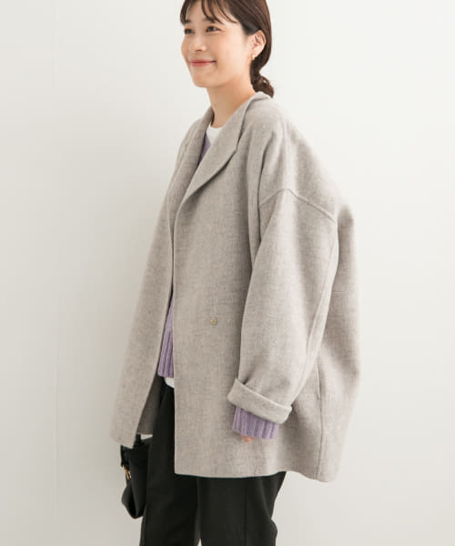 セール 20%OFF】ウールリバーミドルガウンコート(506879697 セール 20%OFF】ウールリバーミドルガウンコート(506879697