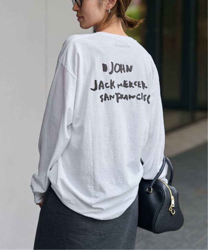 「jj mercer」 長袖カットソー フリー グレー レディース FRAMeWORK tシャツ Tシャツ J.J.MERCER 別注ロンT レディース