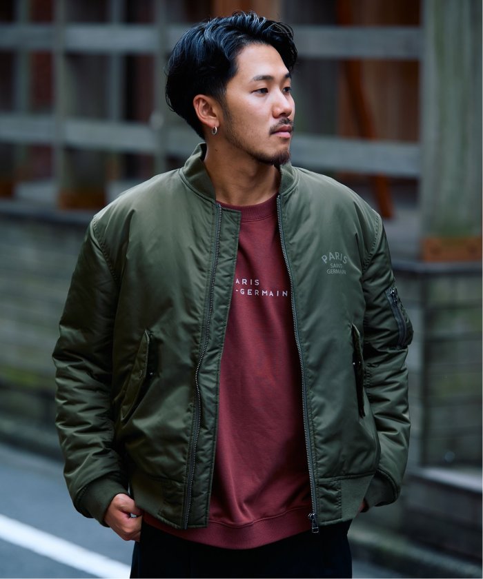 PARIS S.A.N. GERMAN MA-1ジャケット ブラック PARIS S.A.N. GERMAN MA-1ジャケット ブラック