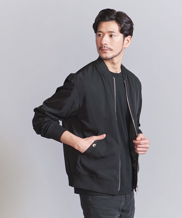 WEB限定 WARDROBE SMART】ライト ツイル MA－1 ブルゾン