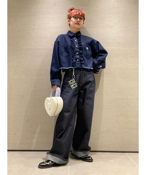 セール 30%OFF】ロゴ刺繍クロップドシャツ(506877909) | FURFUR セール 30%OFF】ロゴ刺繍クロップドシャツ(506877909) | FURFUR