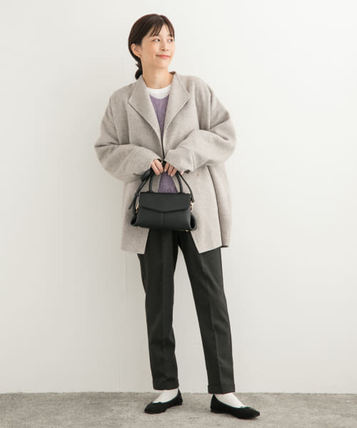 セール 20%OFF】ウールリバーミドルガウンコート(506879697 セール 20%OFF】ウールリバーミドルガウンコート(506879697