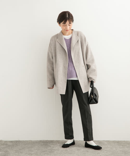 セール 20%OFF】ウールリバーミドルガウンコート(506879697 セール 20%OFF】ウールリバーミドルガウンコート(506879697