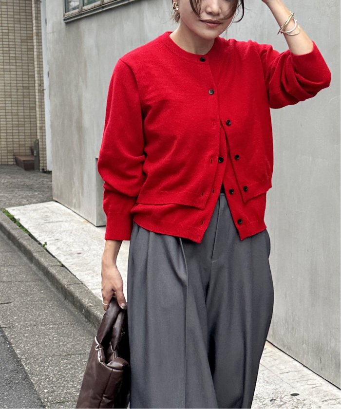 セール】【2枚セット】ウールカシミヤMANY WAYカーディガン セール】【2枚セット】ウールカシミヤMANY WAYカーディガン