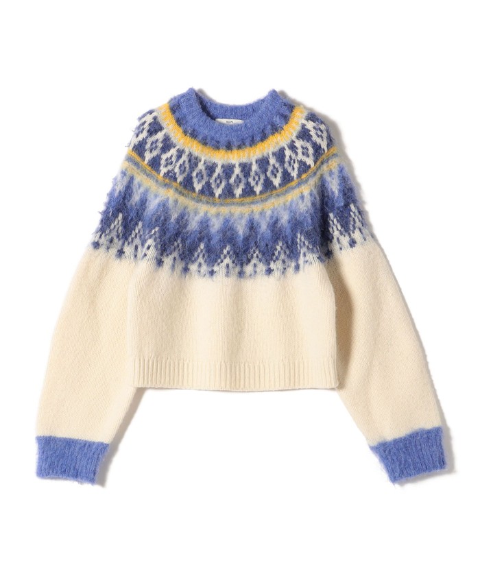 SHIPS for women / シップスウィメン 〈手洗い可能〉ヘアリー ノルディック プルオーバー セール 30%OFF】〈手洗い可能〉ヘアリー ノルディック プル