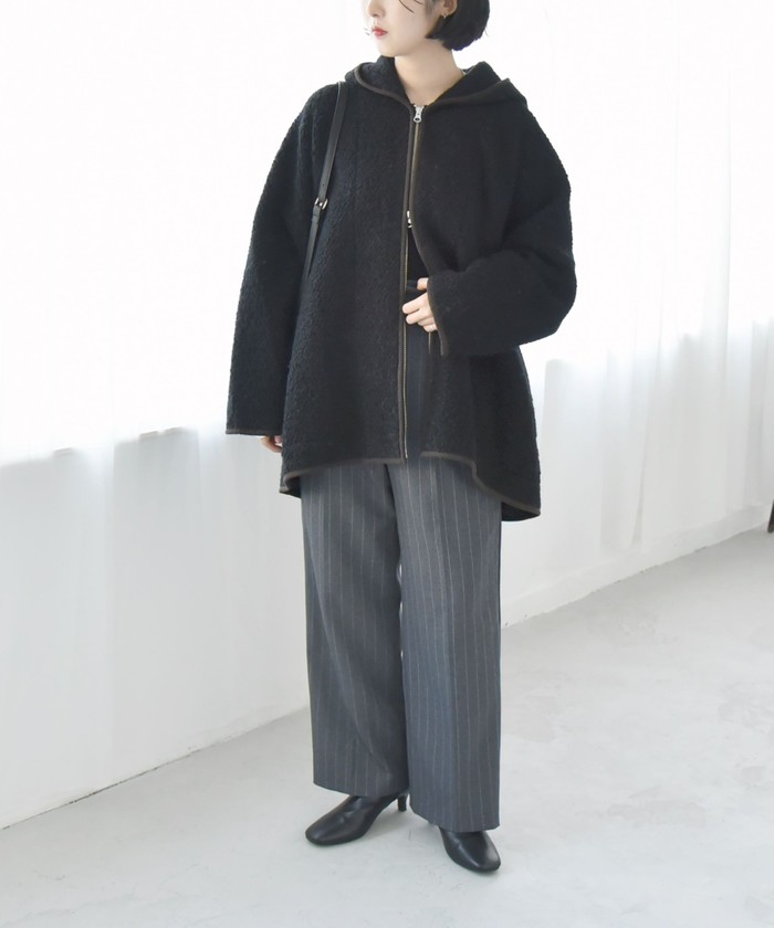 セール 40%OFF】quaranciel: ループヤーン ダブルジップ