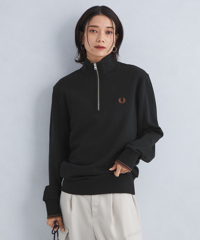 Fred Perry ハーフジップ トレーナー 黒