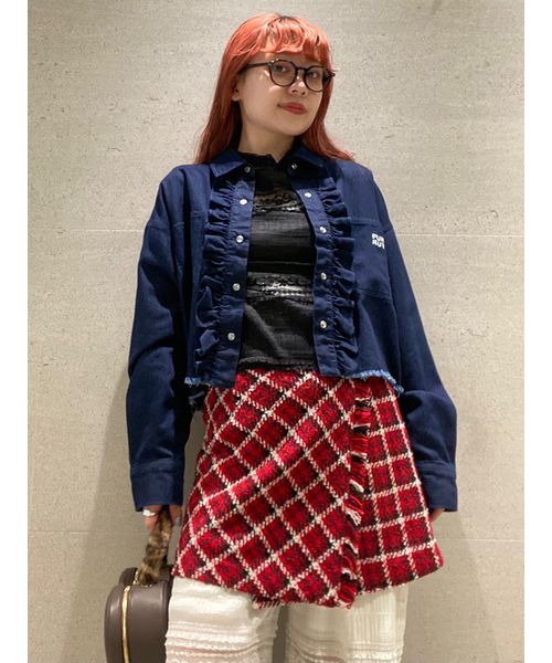 セール 30%OFF】ロゴ刺繍クロップドシャツ(506877909) | FURFUR セール 30%OFF】ロゴ刺繍クロップドシャツ(506877909) | FURFUR
