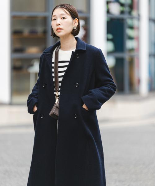 セール 50%OFF】F by ROSSO モッサダブルロングコート(506883127 セール 50%OFF】F by ROSSO モッサダブルロングコート(506883127