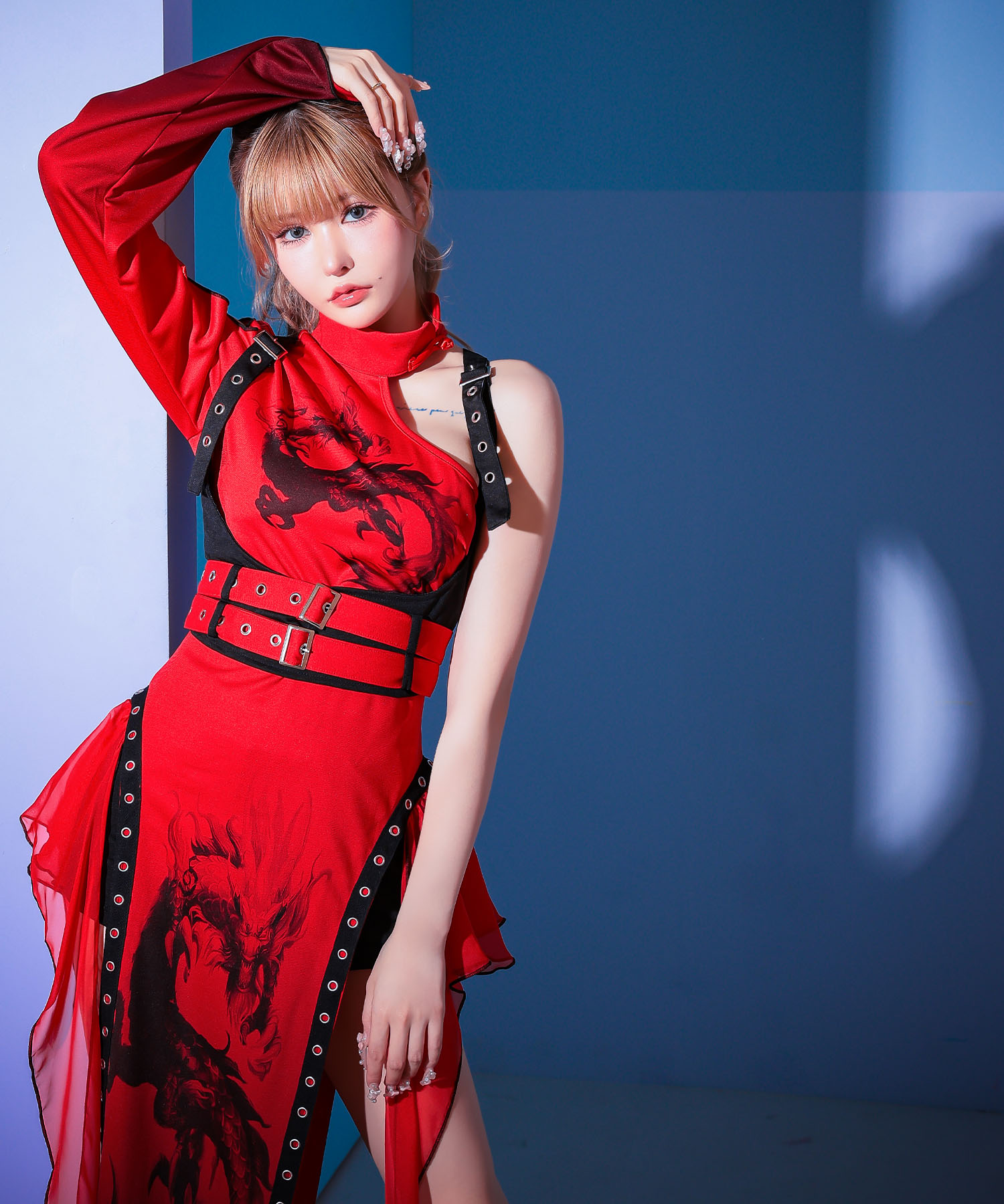 Tika ティカ コスプレ ティカ Tika コスプレ チャイナデザインふわふわ狼アニマル [5点