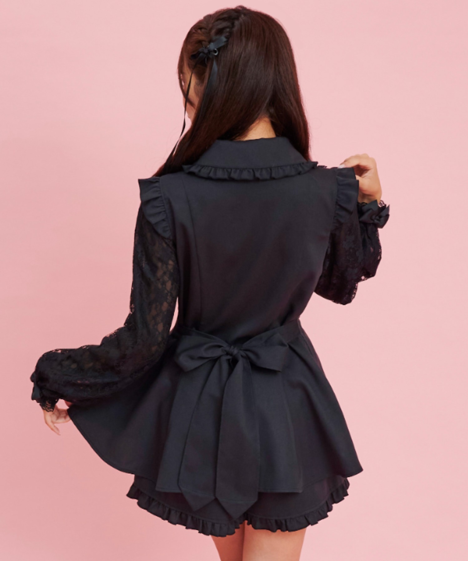 シークレットハニー Secret Honey ラッフル袖レース長袖